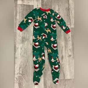 Carters Christmas Pajama Onesie Kids Size 6